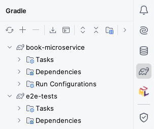 Screenshot of both Gradle projects loaded into IntelliJ