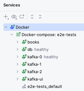 Screenshot of IntelliJ showing the microservice running