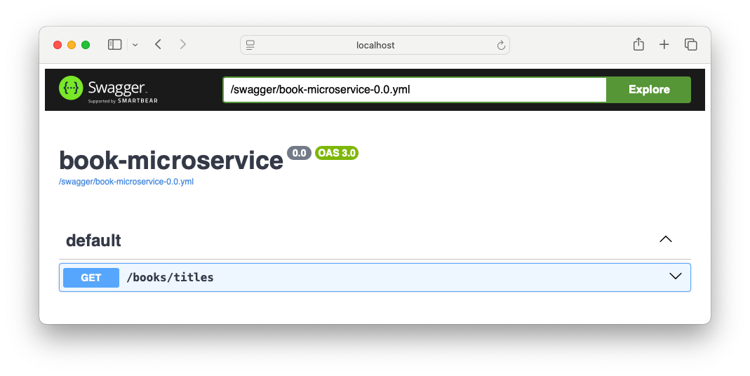 Screenshot of Swagger UI showing our endpoint